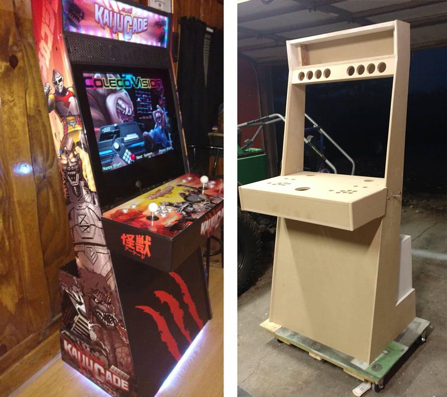 kaijucade – home arcade machine | parts express project gallery