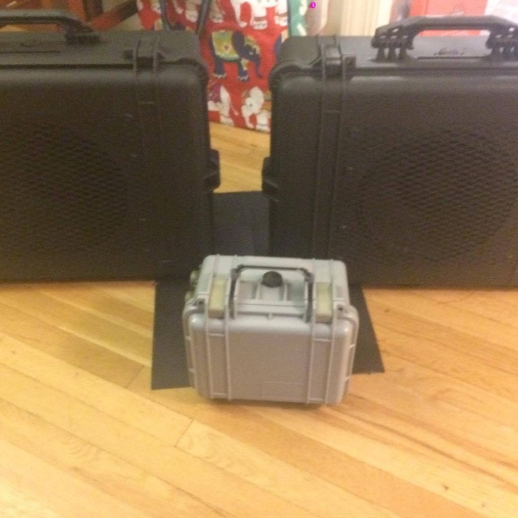 300w stereo indestructible 12in pelican case speakers Parts Express
