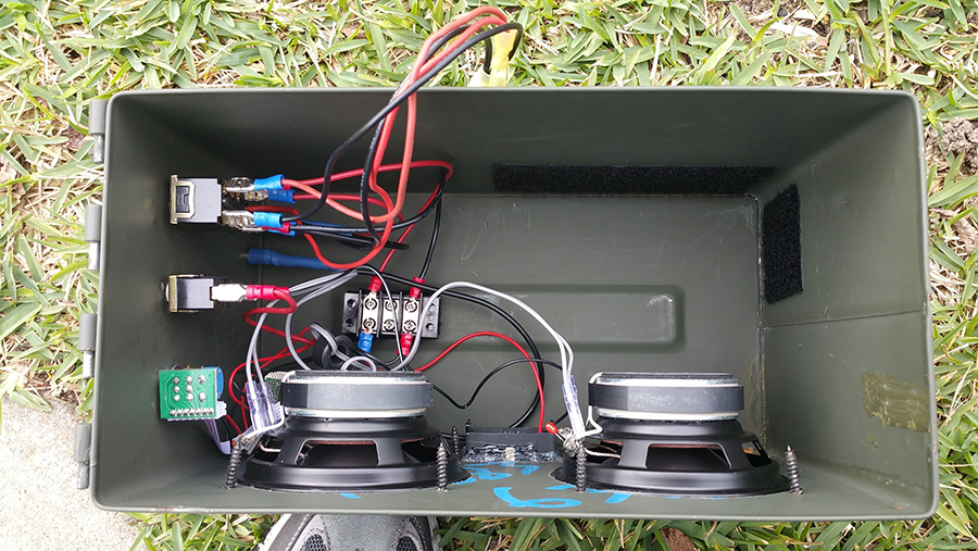 Portable Ammo Can Boombox | Parts Express Project Gallery