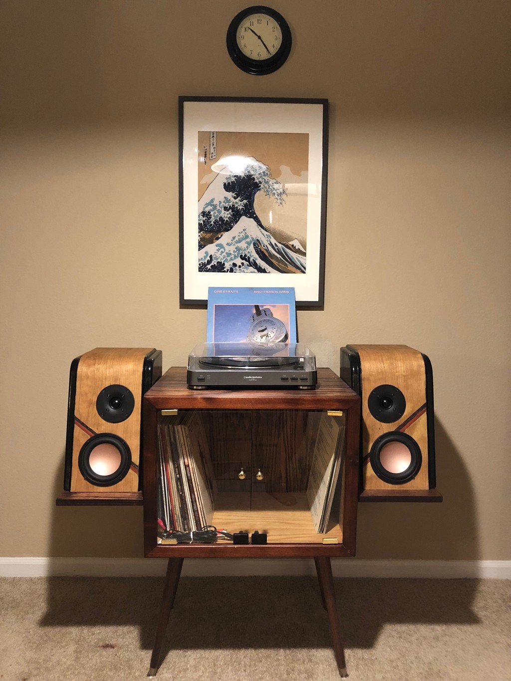 Curved Bookshelf speakers