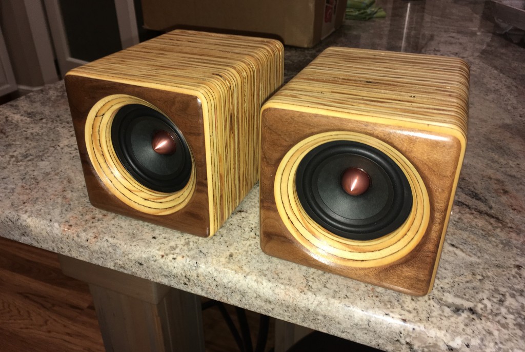 Edge Grain Plywood Computer Speakers