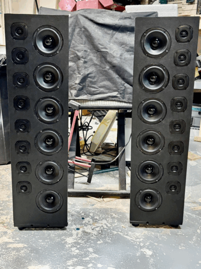 SLA Build | 12 – 4″ drivers and 16 -“1/2” tweeters